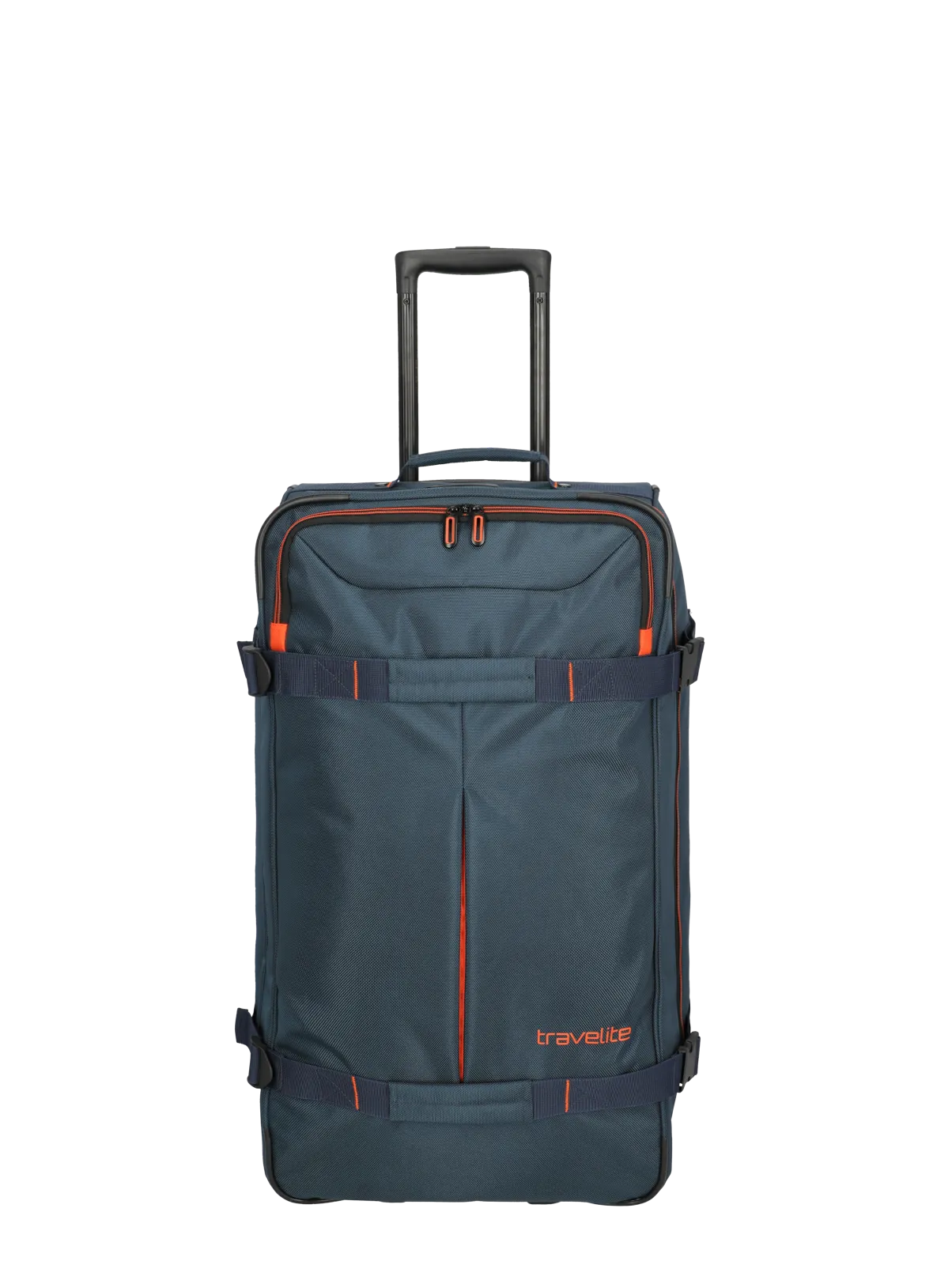 Trolley Travelite capiente e resistente con doppie ruote e manico telescopico BLU SCURO TU | Giò Fashion