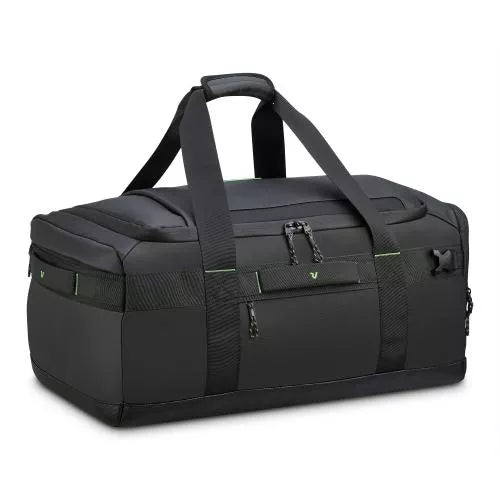 Borsone viaggio capiente con tracolla e tasche multifunzione NERO TU | Giò Fashion