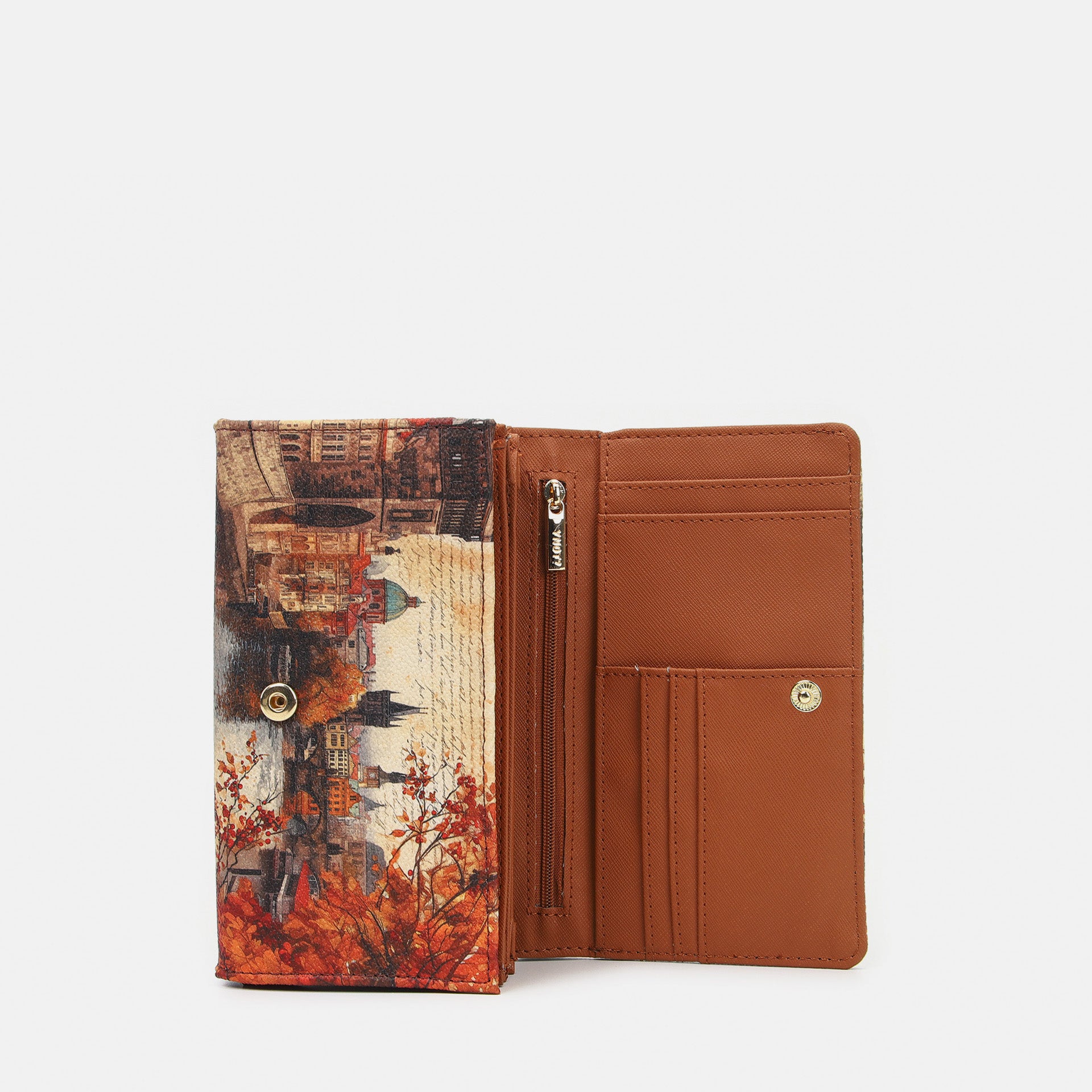 Ynot? Yes Bag Portafoglio Donna Compatto in Ecopelle con Zip