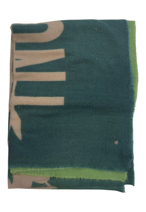 Sciarpa Y Not morbida con maxi logo VERDE TU | Giò Fashion