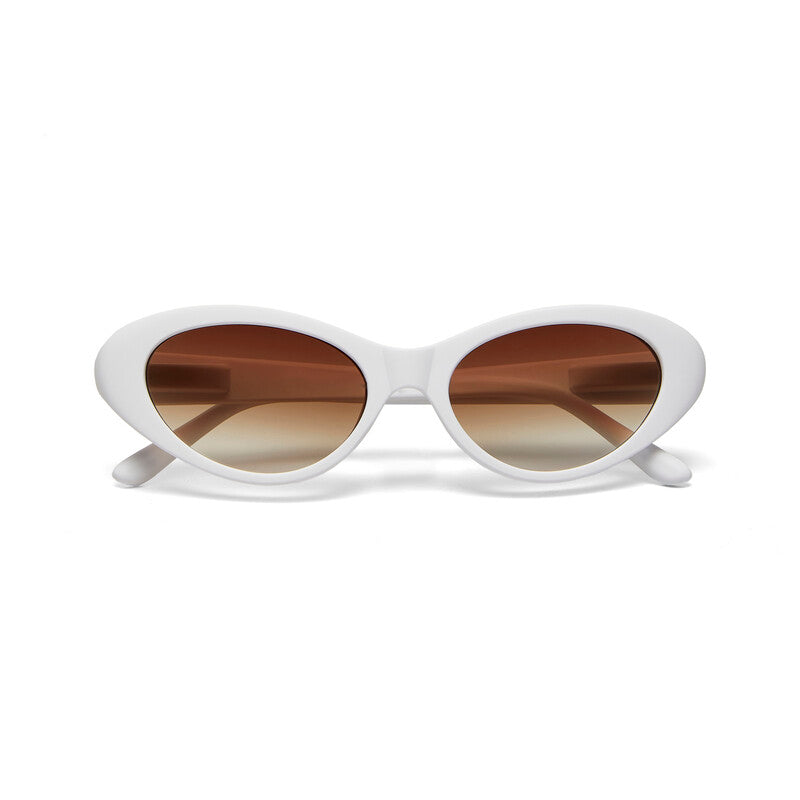 OKKIA Lina Occhiali da Sole Donna Small Cat Eye con Lenti Sfumate e Protezione UV400