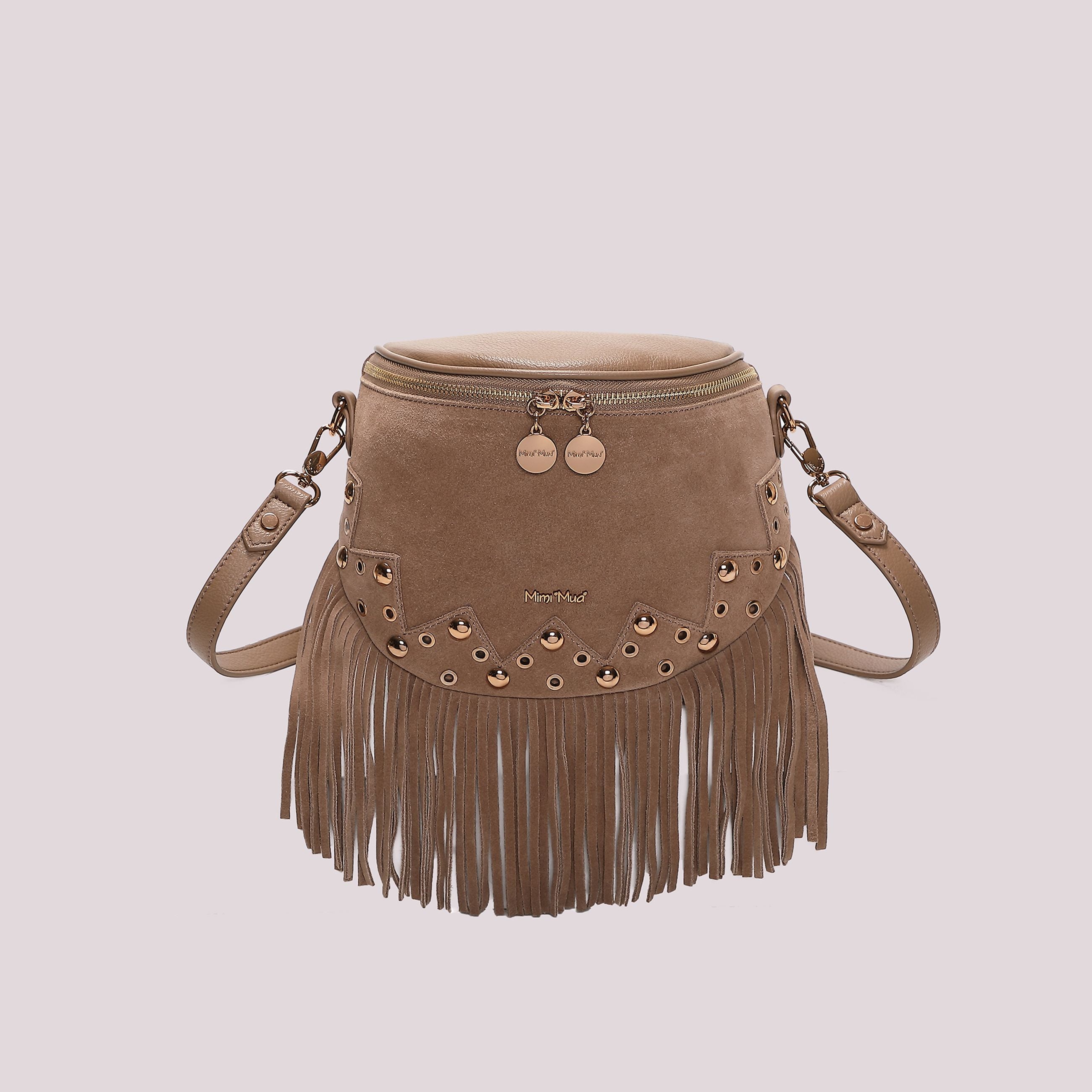 Borsa Marsupio Donna Mimi Mua con Frange e Borchie