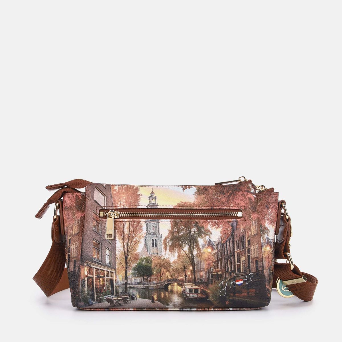 Ynot? Yes Bag Borsa a Spalla Donna con 3 Scomparti