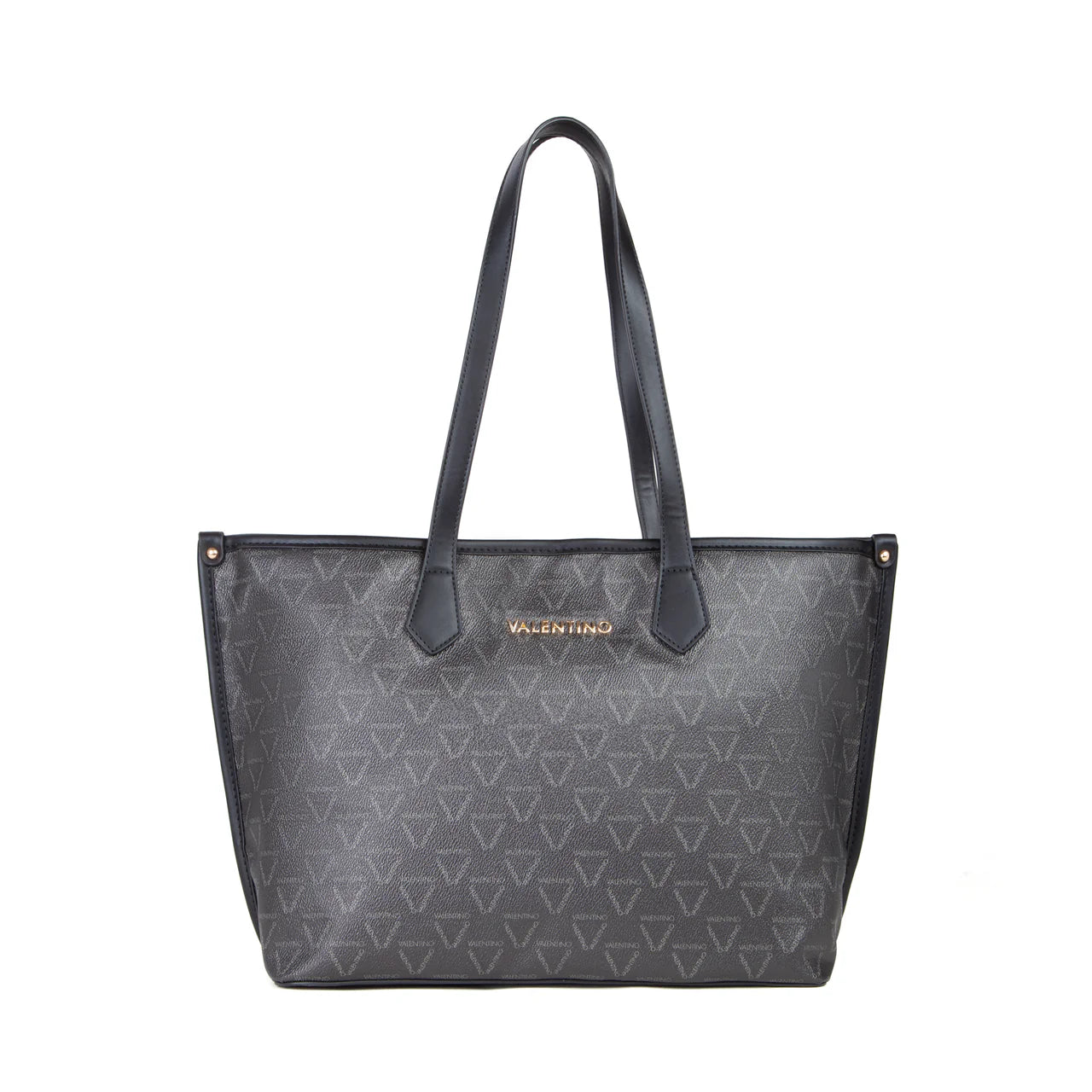 Shopper Valentino con stampa monogram e manici lunghi