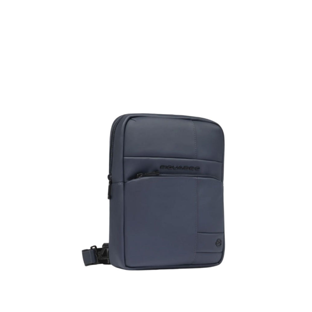 Borsa a tracolla Piquadro in tessuto gommato con scomparto porta iPad