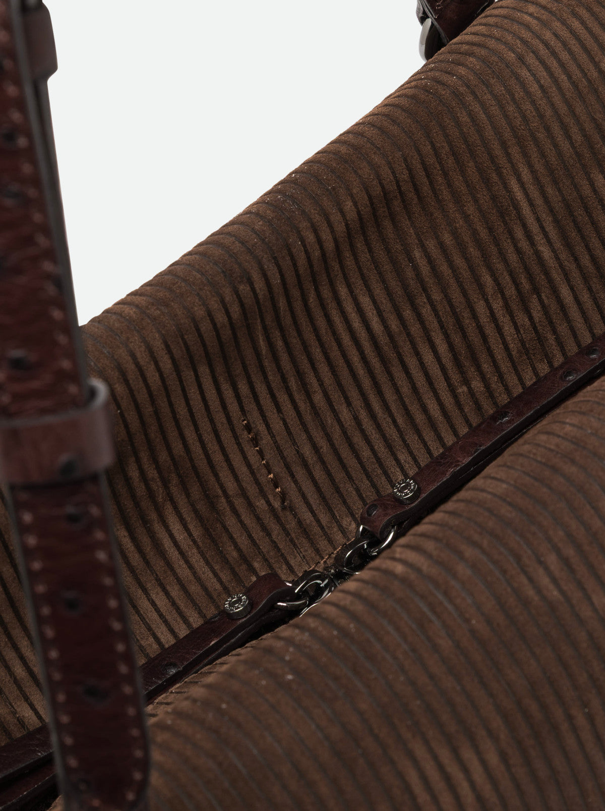 Borsa Bauletto Gianni Chiarini Terry Media in Pelle Scamosciata Canneté