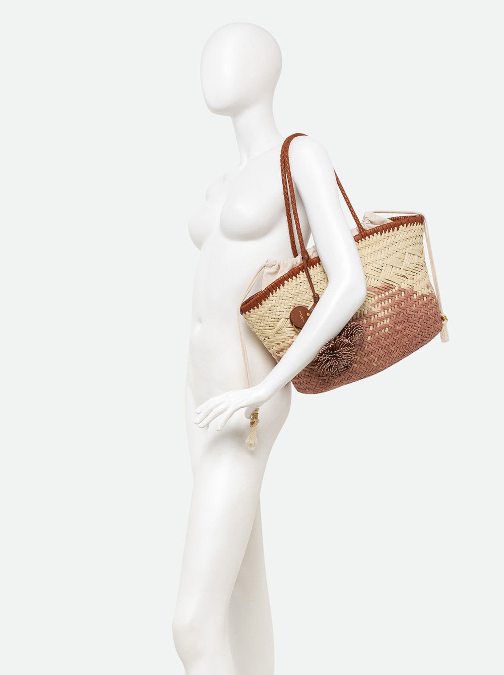 Borsa Basket Gianni Chiarini Paloma in paglia intrecciata
