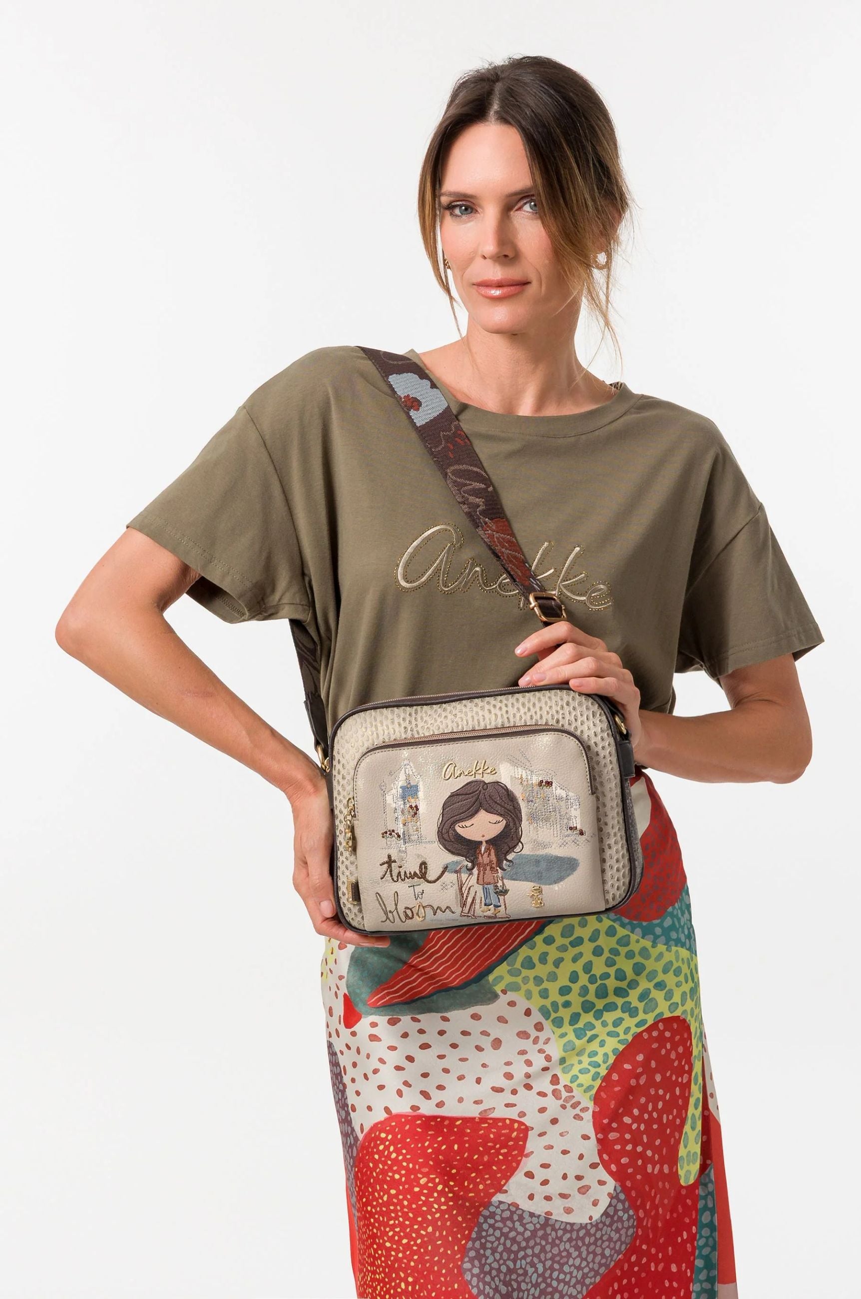 Borsa a Tracolla Donna Anekke con Tasca Frontale