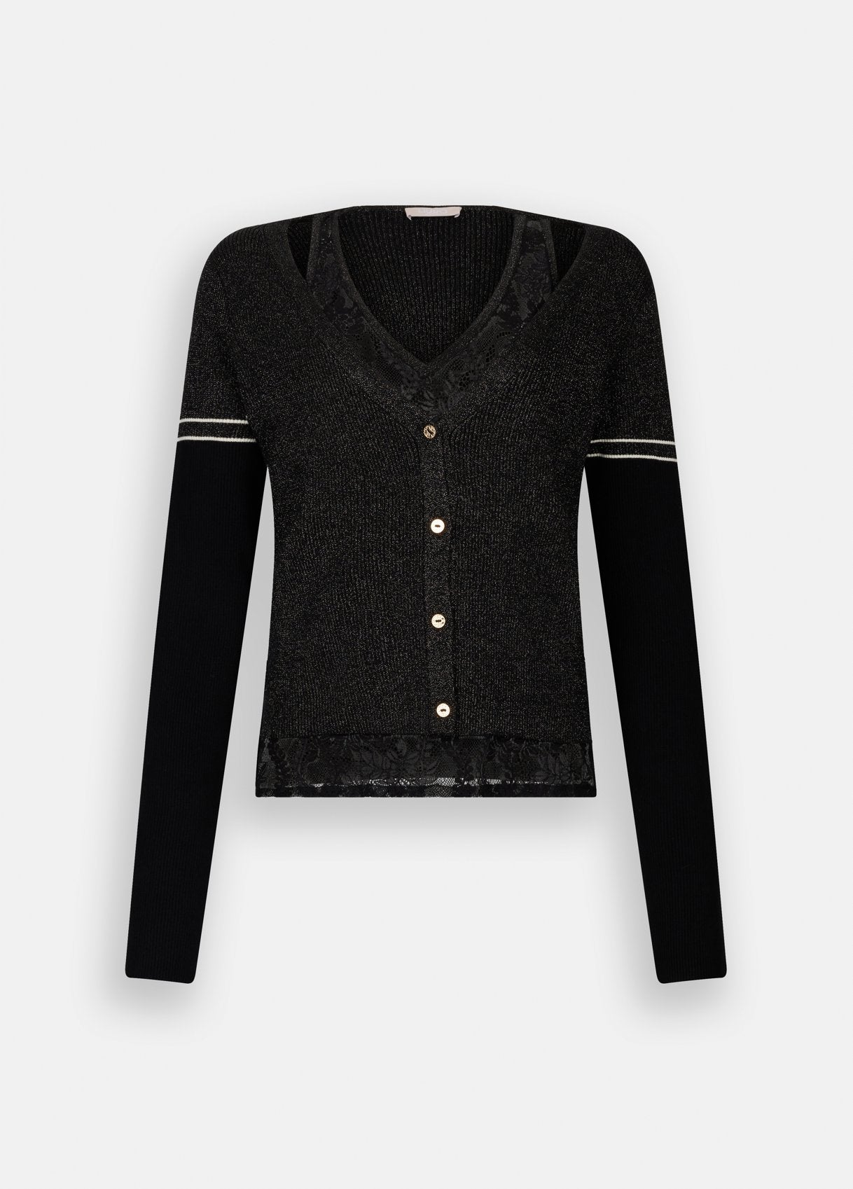 Cardigan Liu Jo con dettagli in pizzo