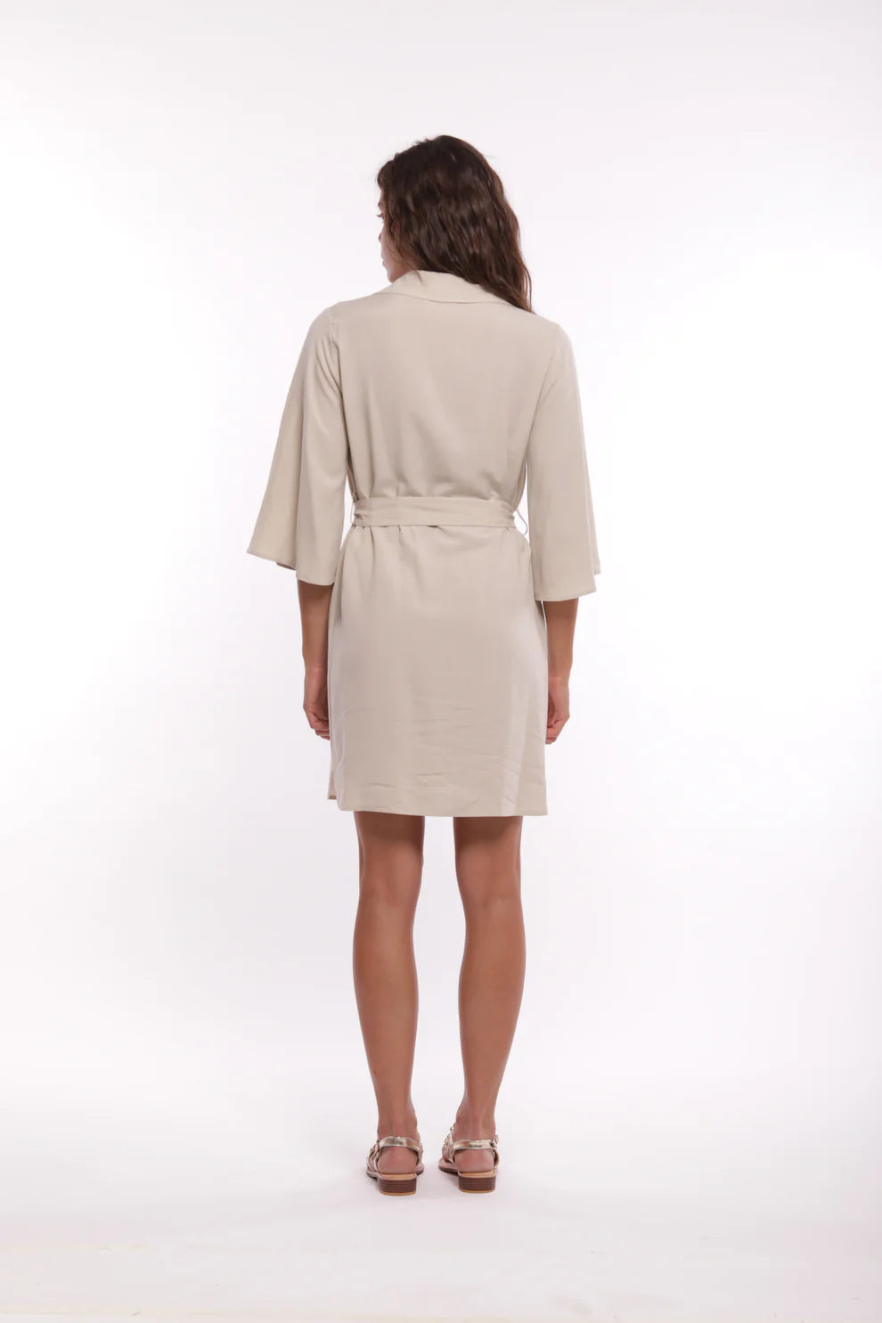 Vestito corto con cintura in vita Susy Mix Bianco XL | Giò Fashion