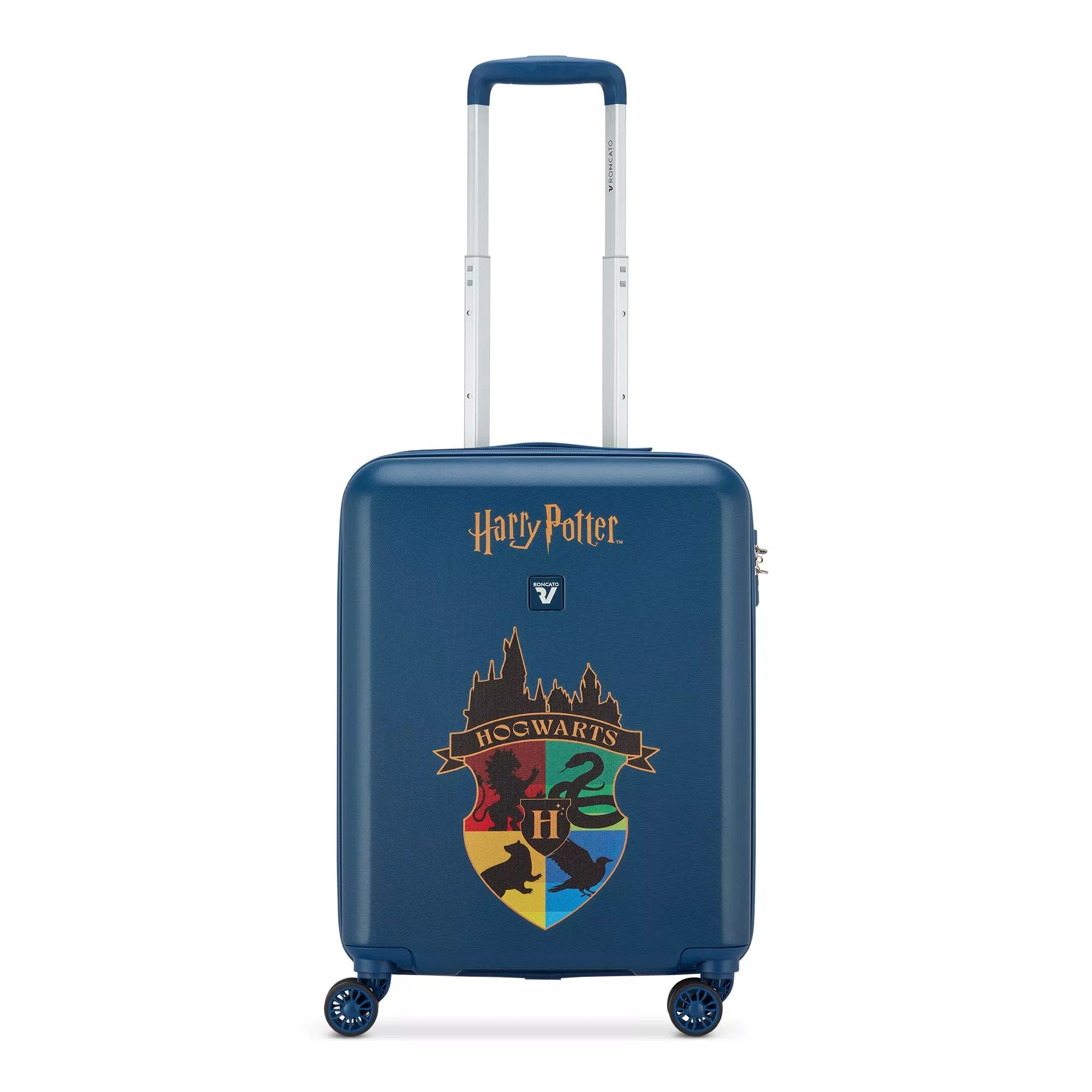 Roncato trolley rigido Harry Potter Hogwarts con quattro ruote BLU TU | Giò Fashion