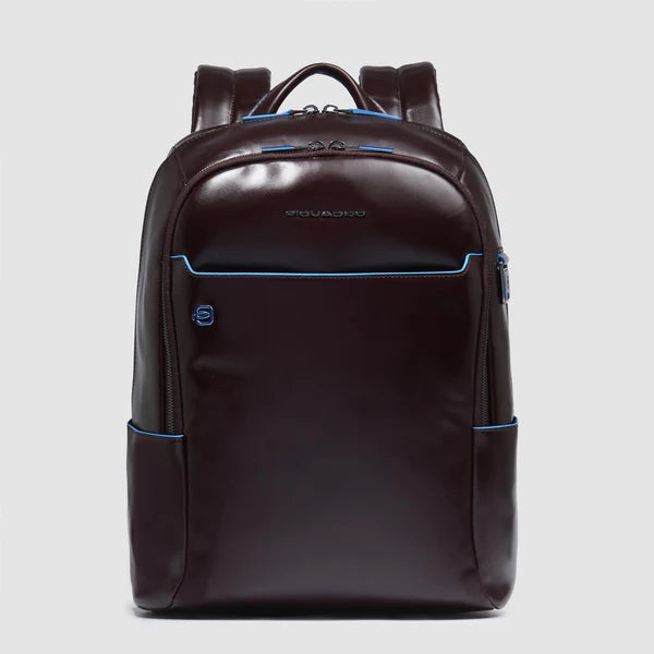 Zaino Piquadro in pelle porta PC e tablet con tasche frontali Marrone TU | Giò Fashion