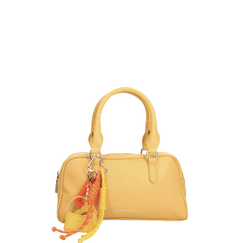 Borsa Vivienne D donna a mano compatta design elegante moderno Giallo TU | Giò Fashion