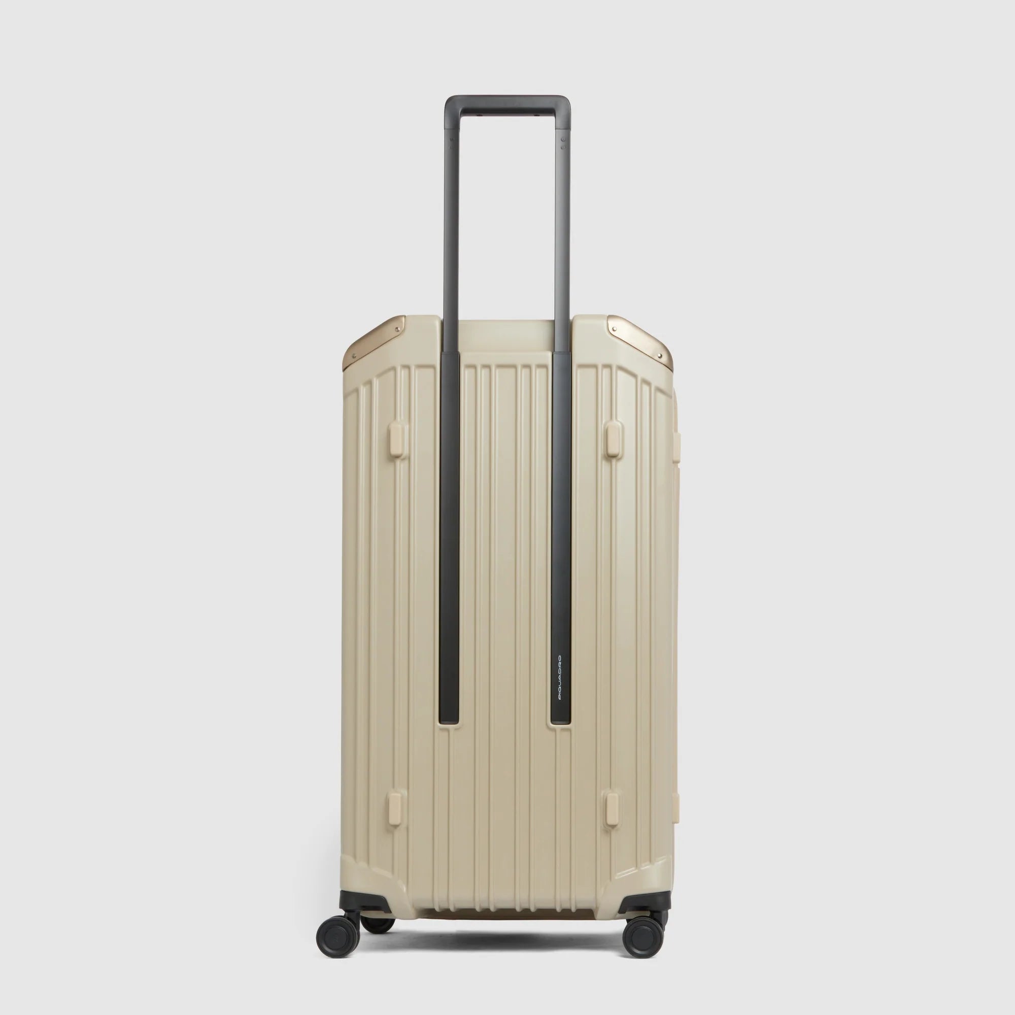 Piquadro Trolley Rigido Trunk PQ-Light Beige Opaco con 4 Ruote e Lucchetto TSA