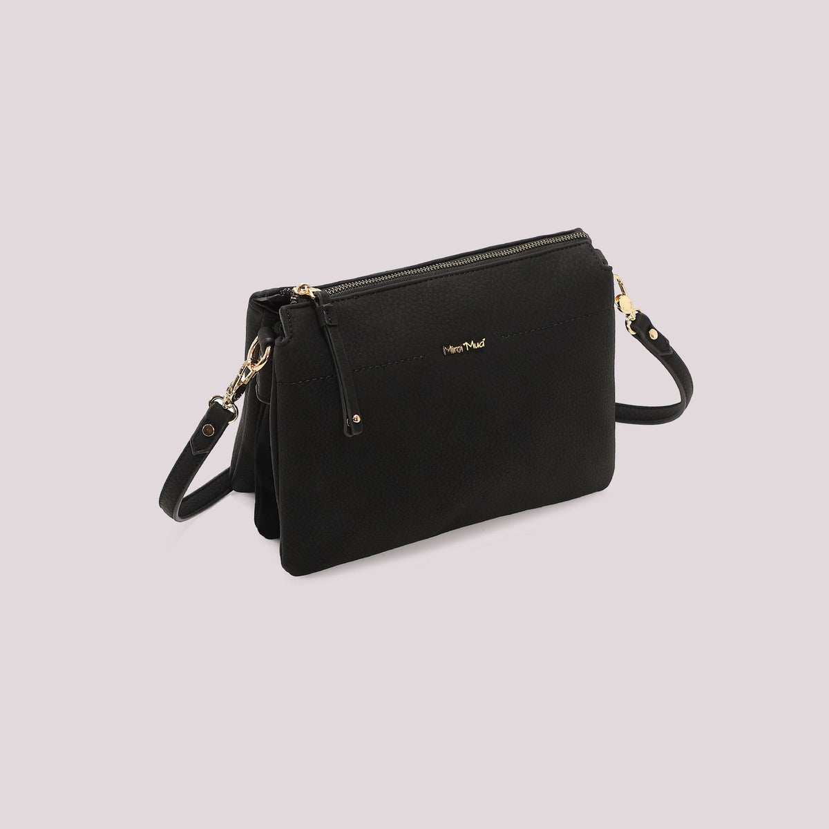 Borsa a Tracolla Donna Mimi Mua con Fianchi Effetto Camoscio