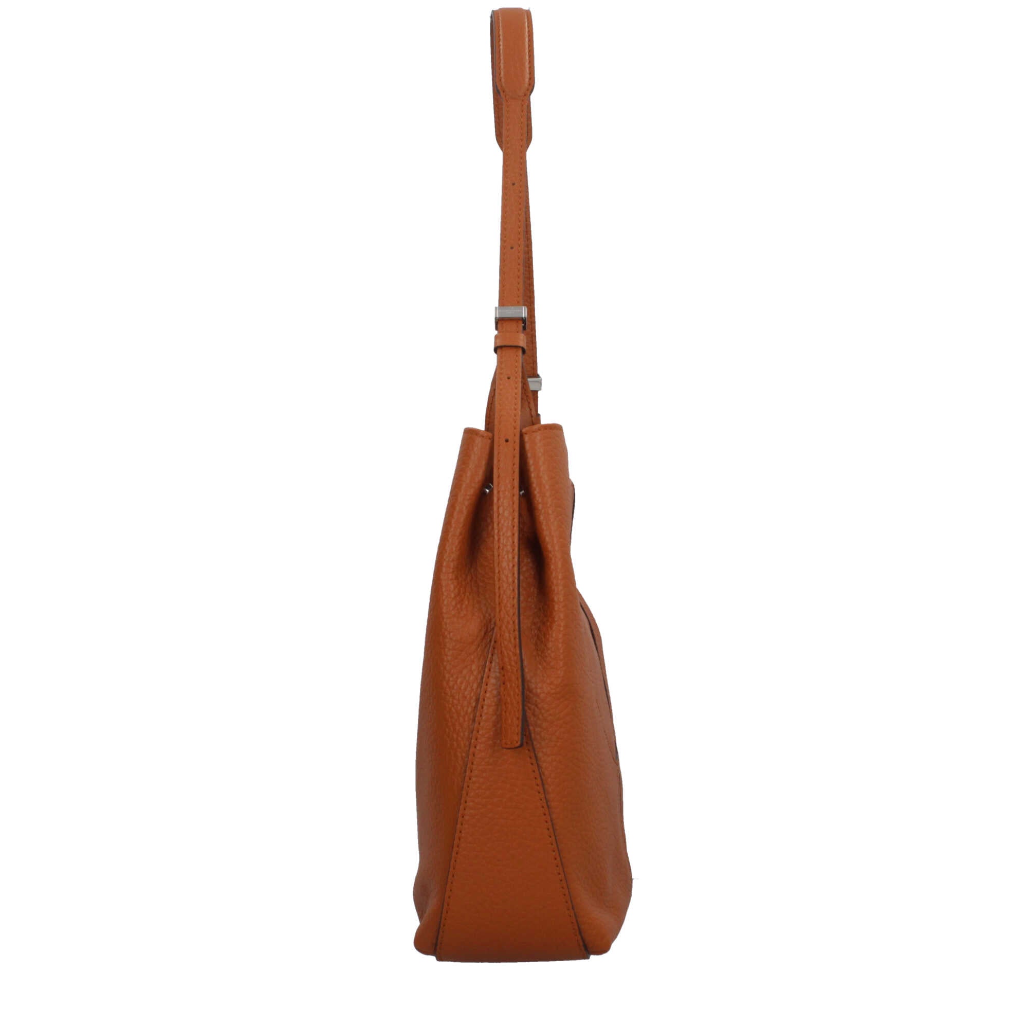 Gianni Chiarini Minerva borsa a spalla in pelle grana maxi con chiusura magnetica Marrone TU | Giò Fashion