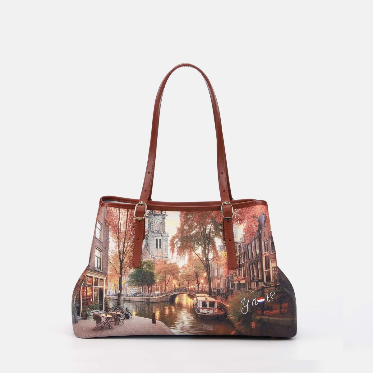Ynot? Yes Bag Borsa Tote Grande Donna con Tracolla