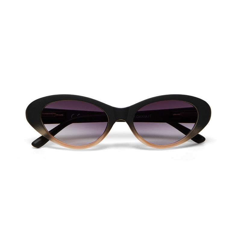 OKKIA Lina Occhiali da Sole Donna Small Cat Eye con Lenti Sfumate e Protezione UV400