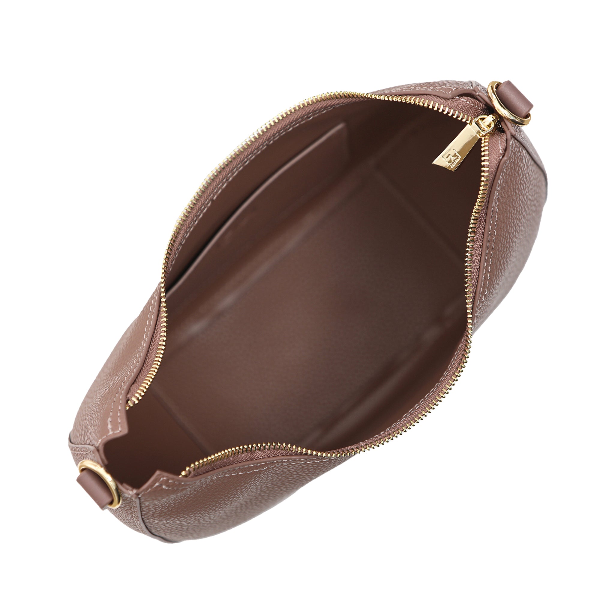 Borsa a spalla By Byblos a mezzaluna con logo frontale Rosa TU | Giò Fashion