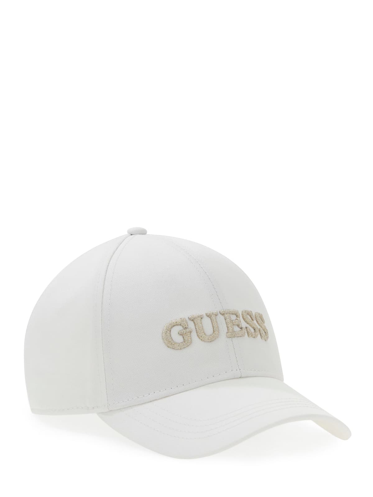 Cappello Guess donna modello baseball con logo frontale glitter Bianco TU | Giò Fashion