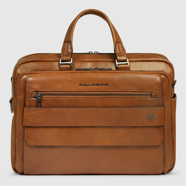 Piquadro borsa lavoro uomo elegante con tracolla e scomparti organizzati