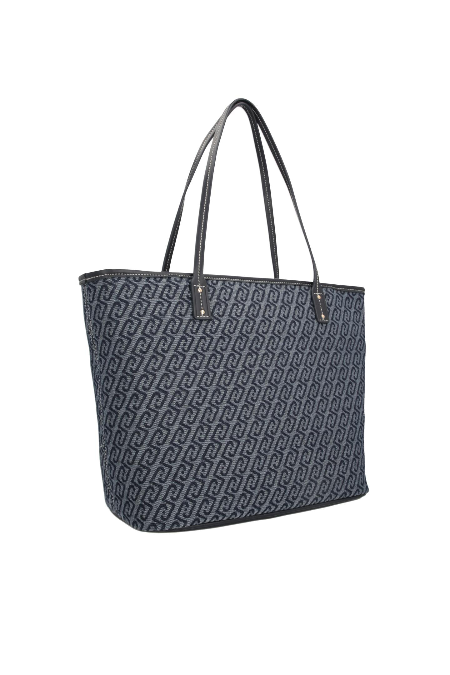 Borsa shopper Liu Jo elegante da donna capiente con doppio manico BLU TU | Giò Fashion