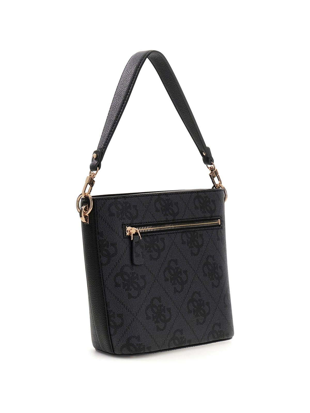 Borsa a mano Guess donna con stampa logo all over e tracolla removibile