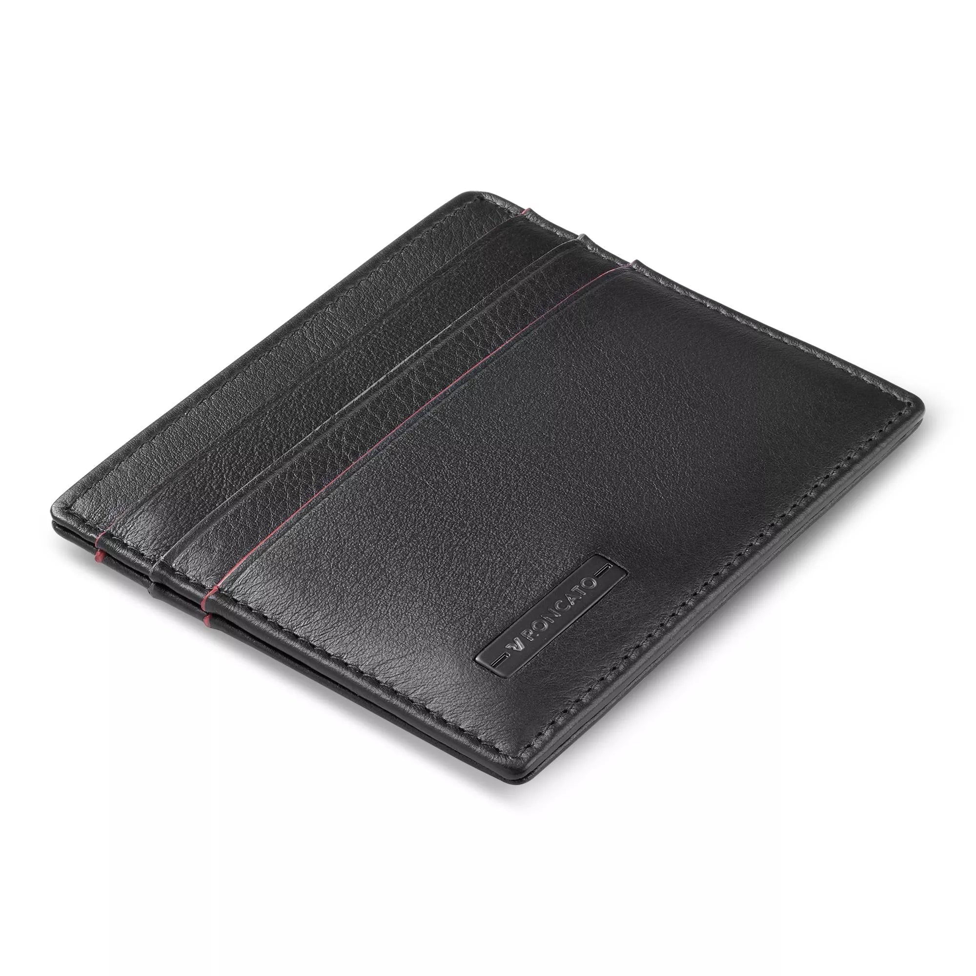 Porta carte Piquadro in pelle compatto ed elegante per uso quotidiano NERO TU | Giò Fashion