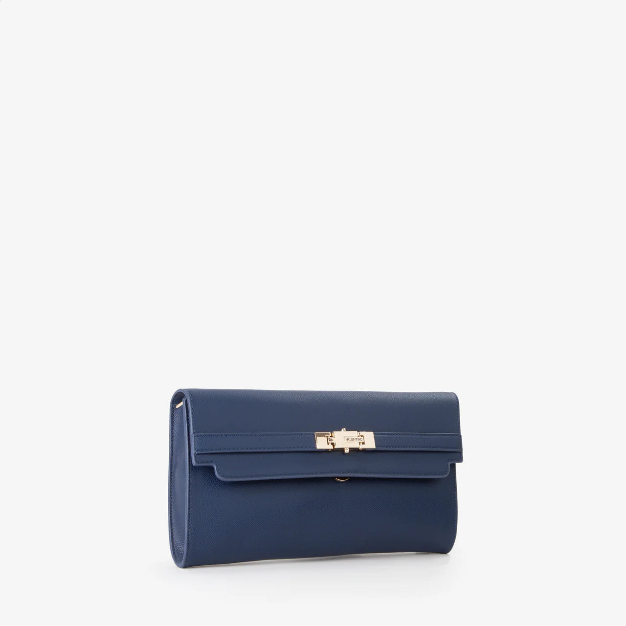Valentino clutch donna elegante con chiusura a patta BLU SCURO TU | Giò Fashion