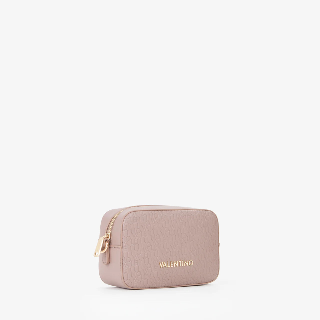 Valentino borsa a tracolla donna compatta con logo in rilievo Beige TU | Giò Fashion