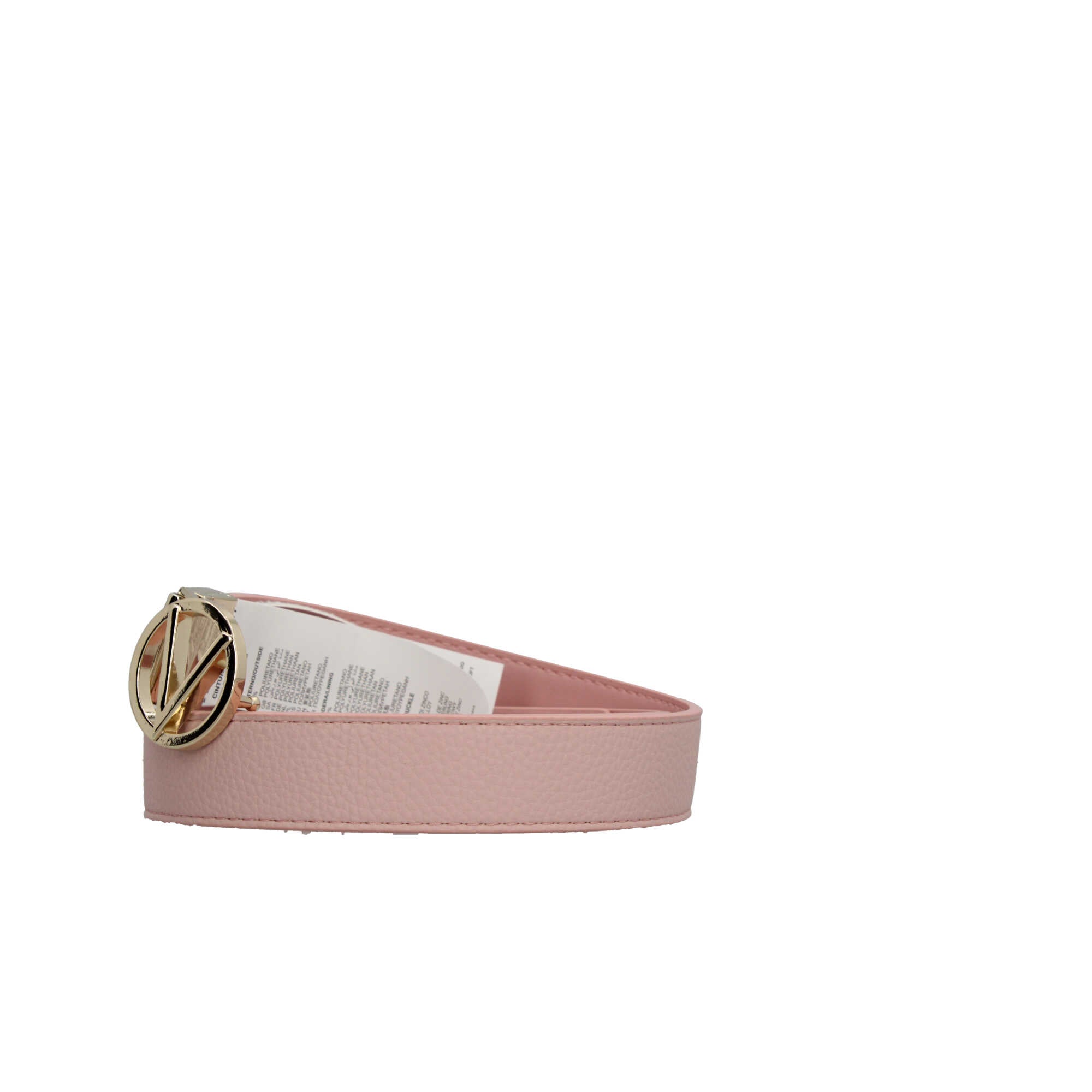 Cintura Valentino da Donna con Fibbia Logo in Metallo Rosa L | Giò Fashion