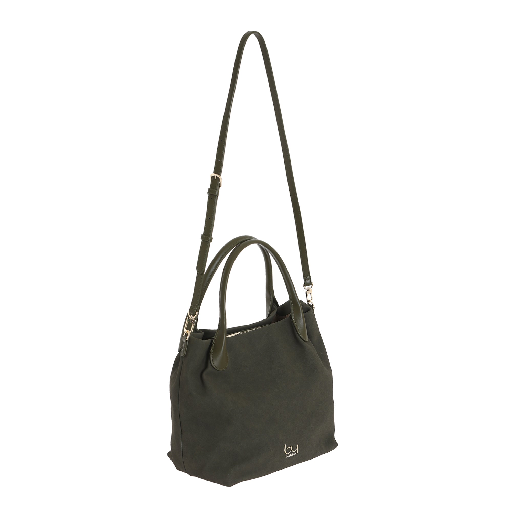 Byblos borsa Daisy Suede in ecopelle per tutti i giorni VERDE TU | Giò Fashion
