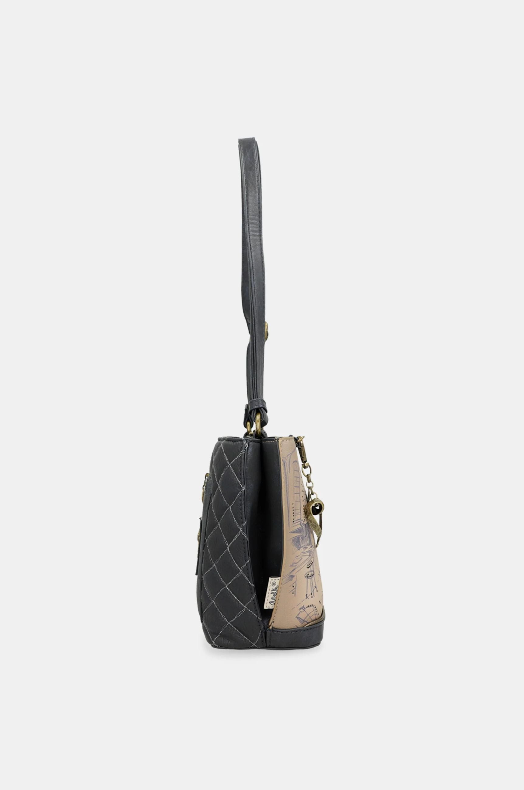 Borsa a spalla Anekke Contemporary con dettagli artistici