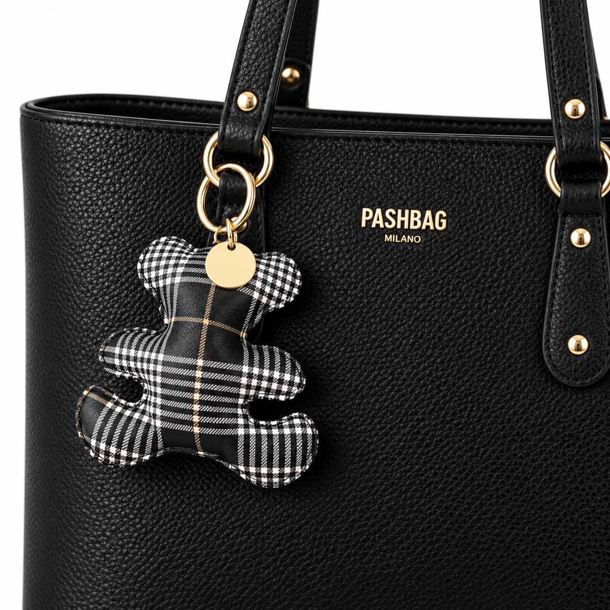 PashBag Borsa Shopper Donna Capiente con Charm Orsetto