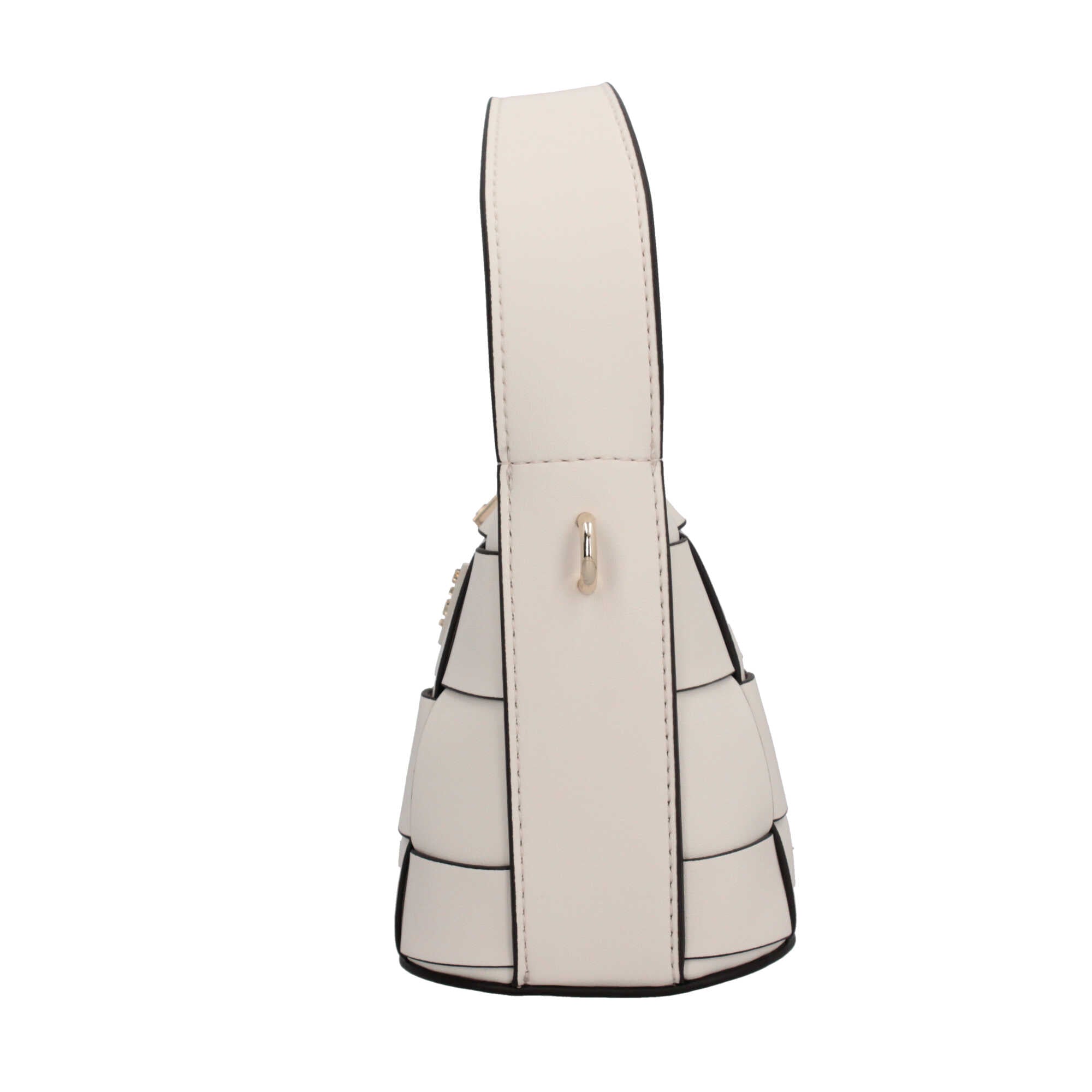 Borsa a spalla Guess intrecciata con logo frontale Beige TU | Giò Fashion