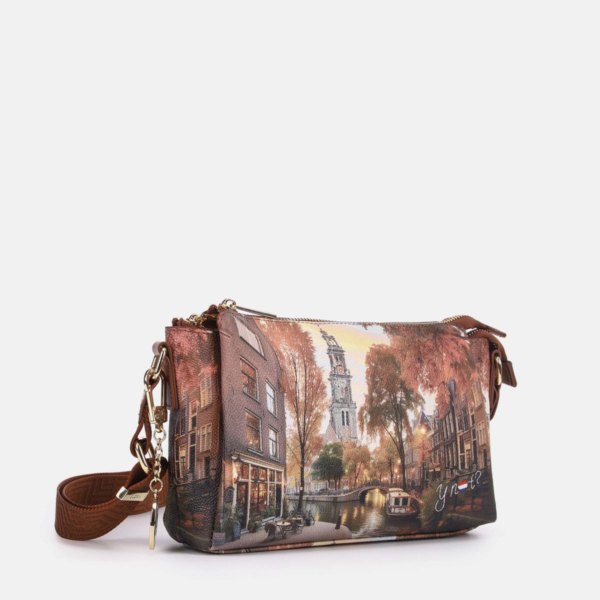 Ynot? Yes Bag Borsa a Spalla Donna con 3 Scomparti