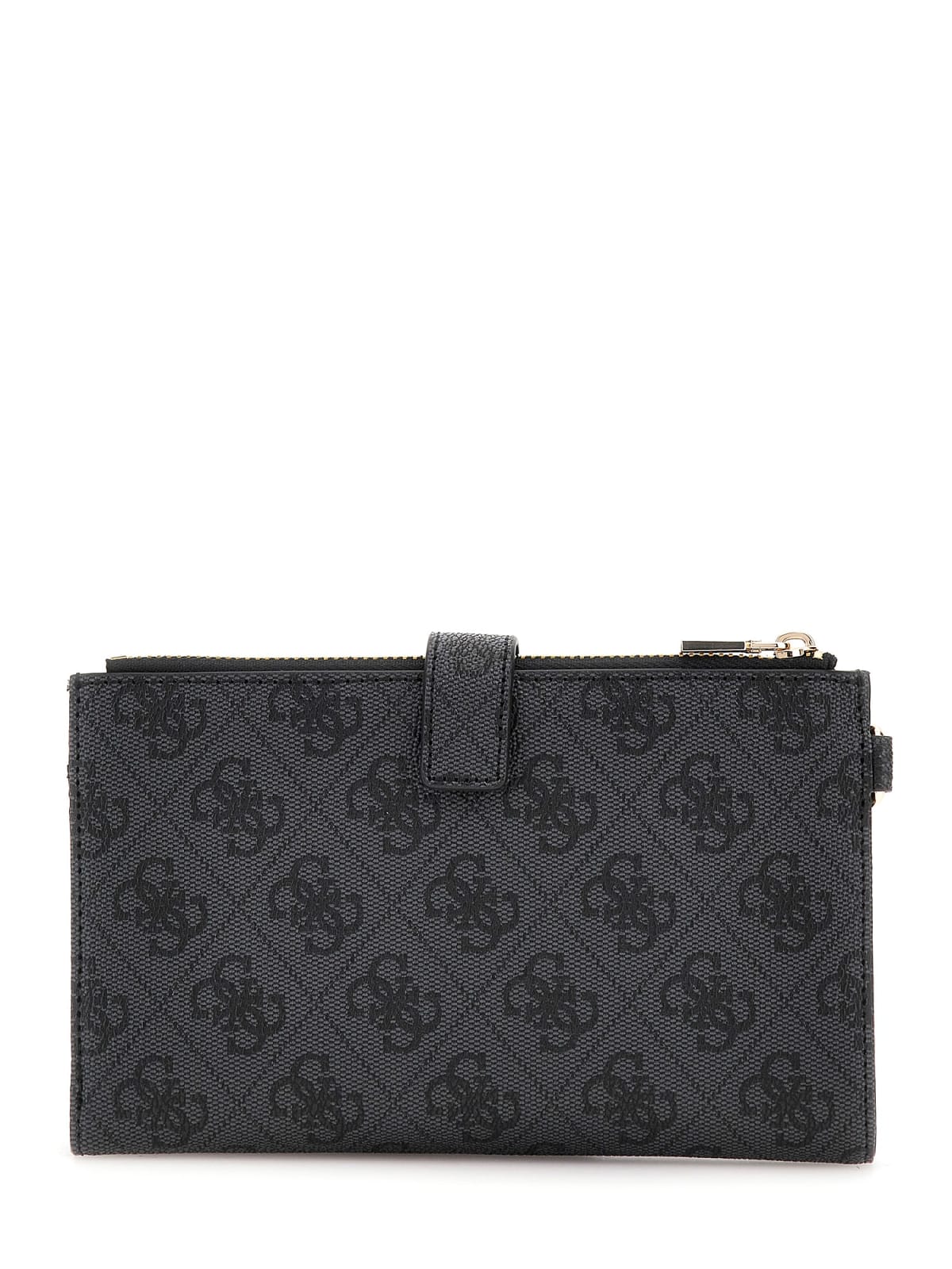 Portafogli Guess Laurel II double zip organizer logo NERO LOGO TU | Giò Fashion