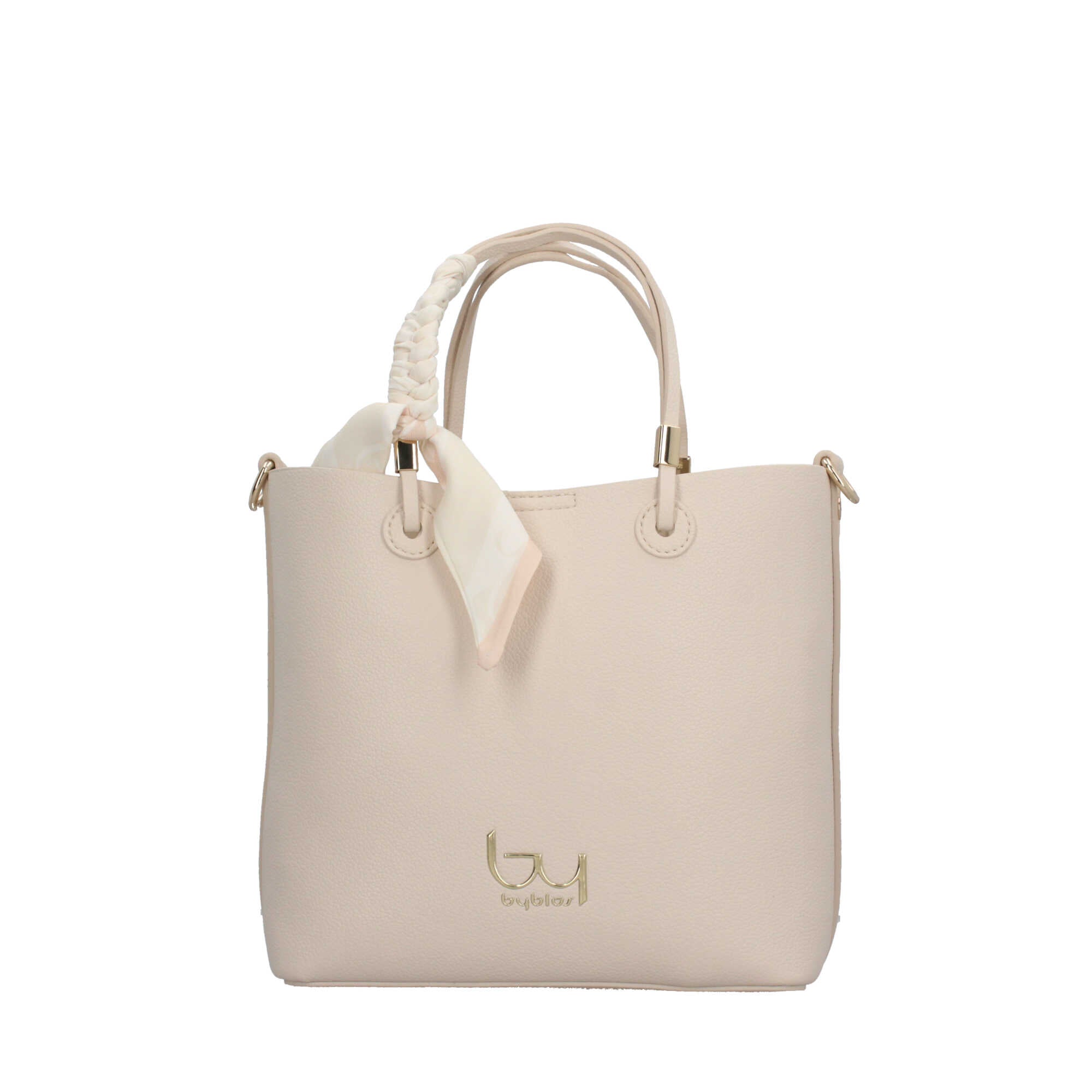 Borsa a mano con foulard removibile By Byblos Avorio TU | Giò Fashion