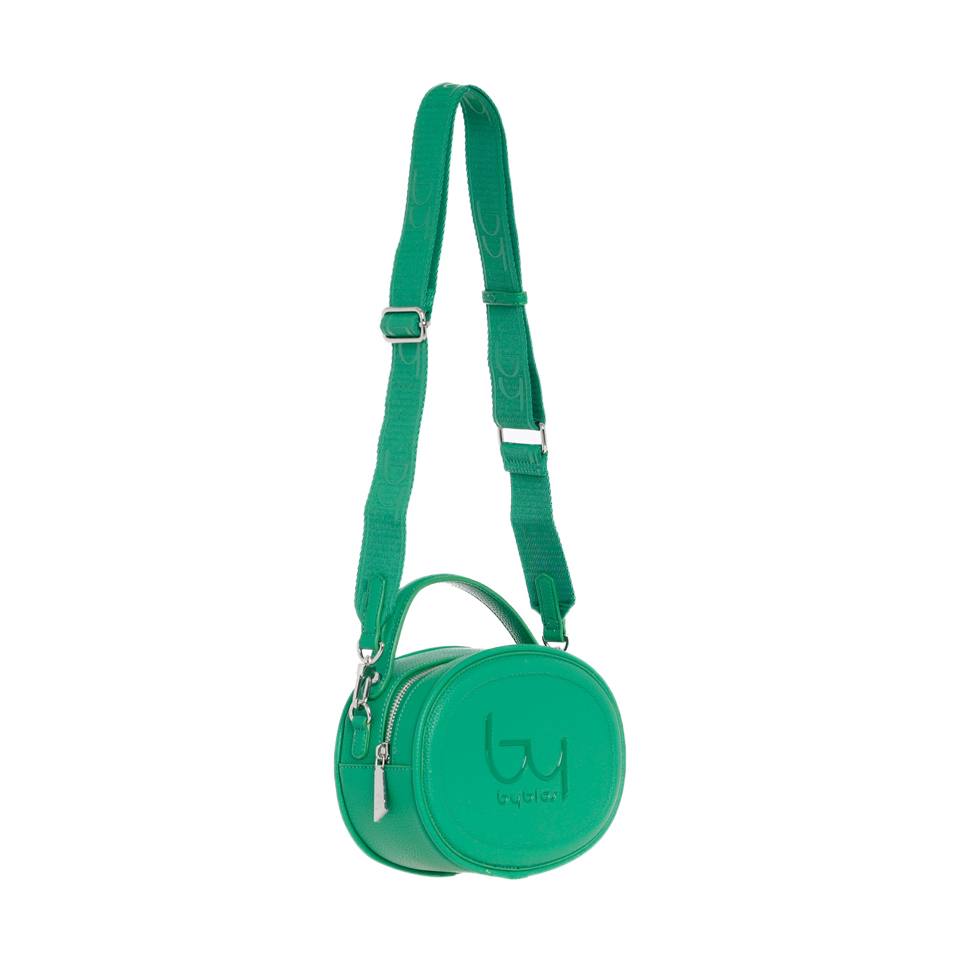 Borsa tracolla Byblos donna rotonda con logo frontale e tracolla regolabile Verde TU | Giò Fashion