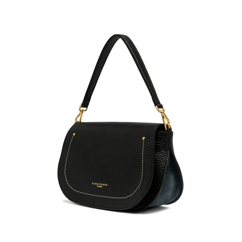 Borsa a mano Gianni Chiarini Olga in pelle con doppia portabilità NERO TU | Giò Fashion