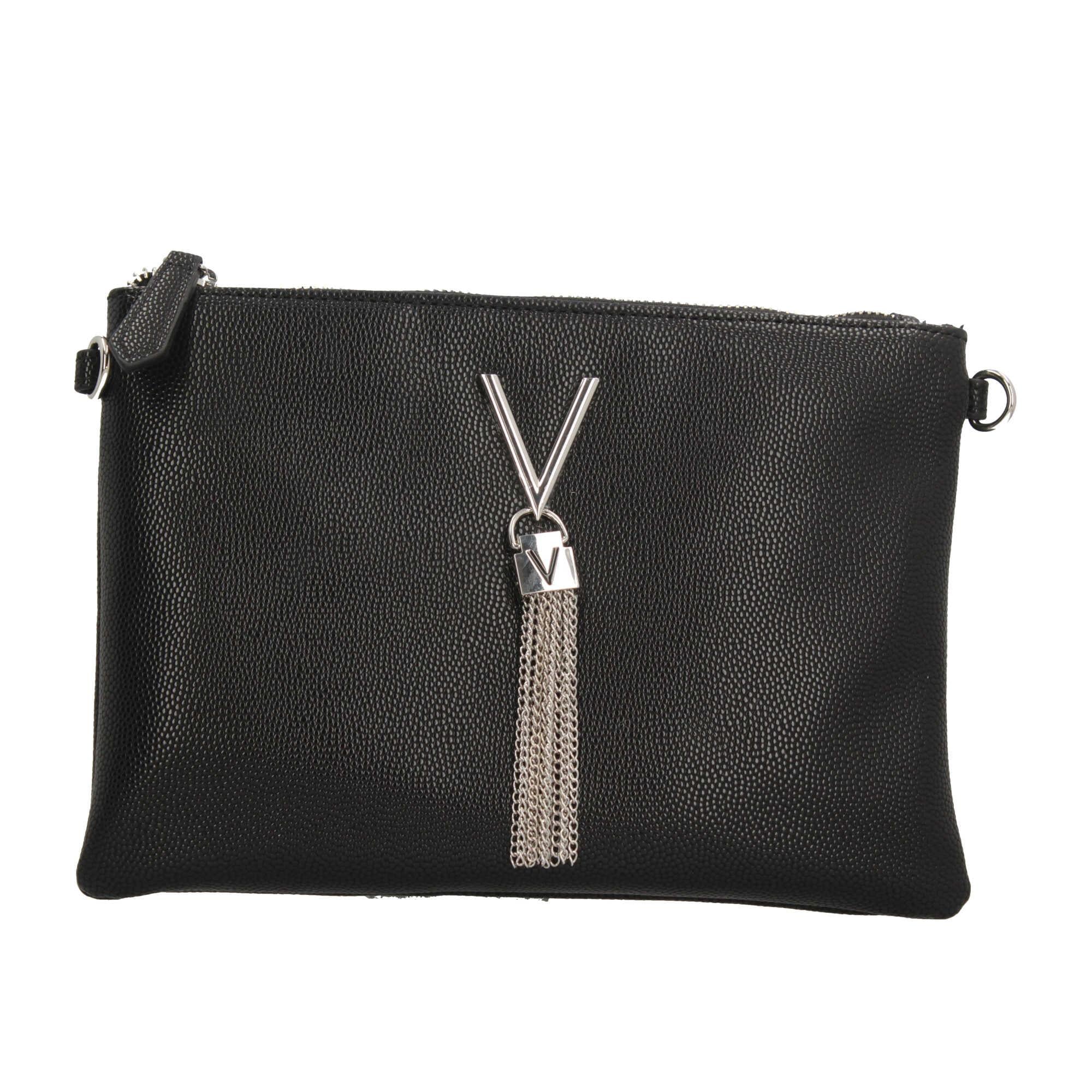 Pochette Divina con Tracolla a Catena e Dettaglio a Nappa NERO TU | Giò Fashion