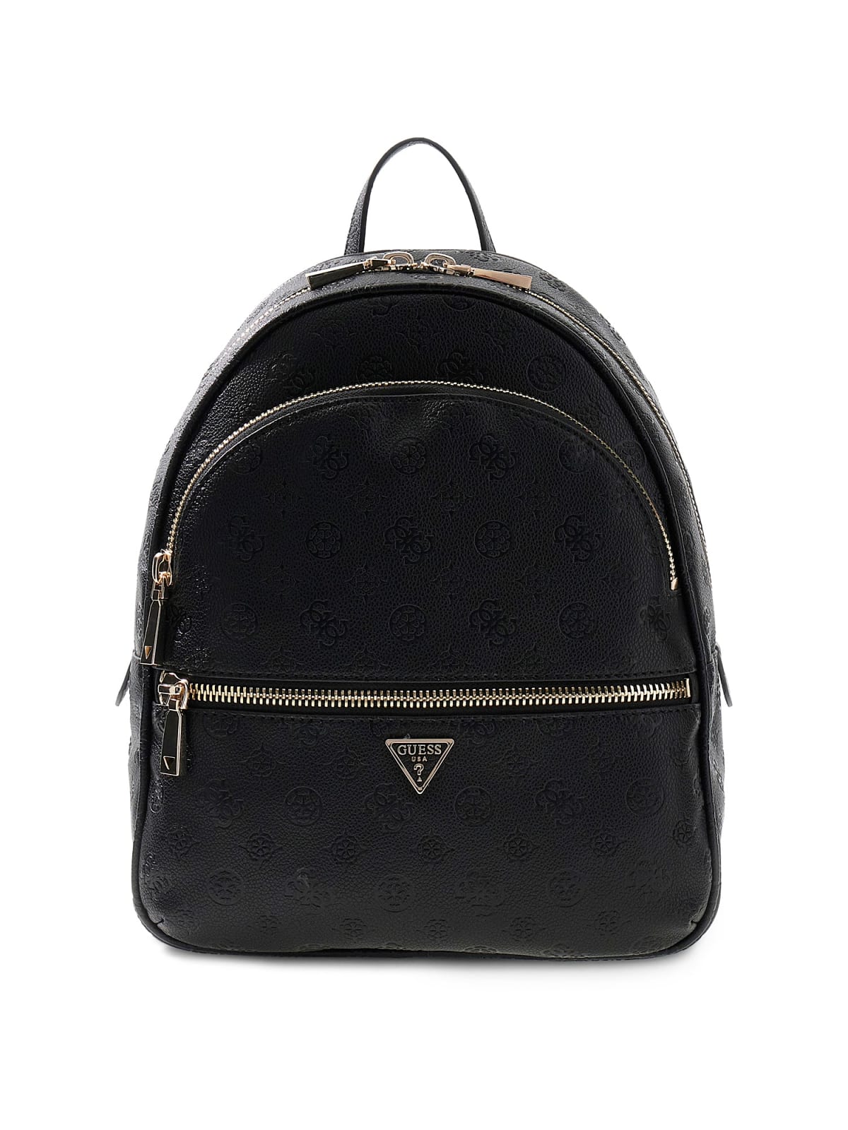 Zaino Guess donna logo emboss con zip e tasche multiple