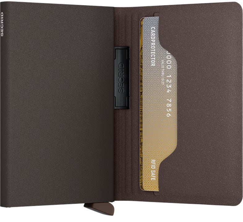Portafoglio Secrid Miniwallet BLi Brown Brown compatto con protezione RFID Marrone TU | Giò Fashion