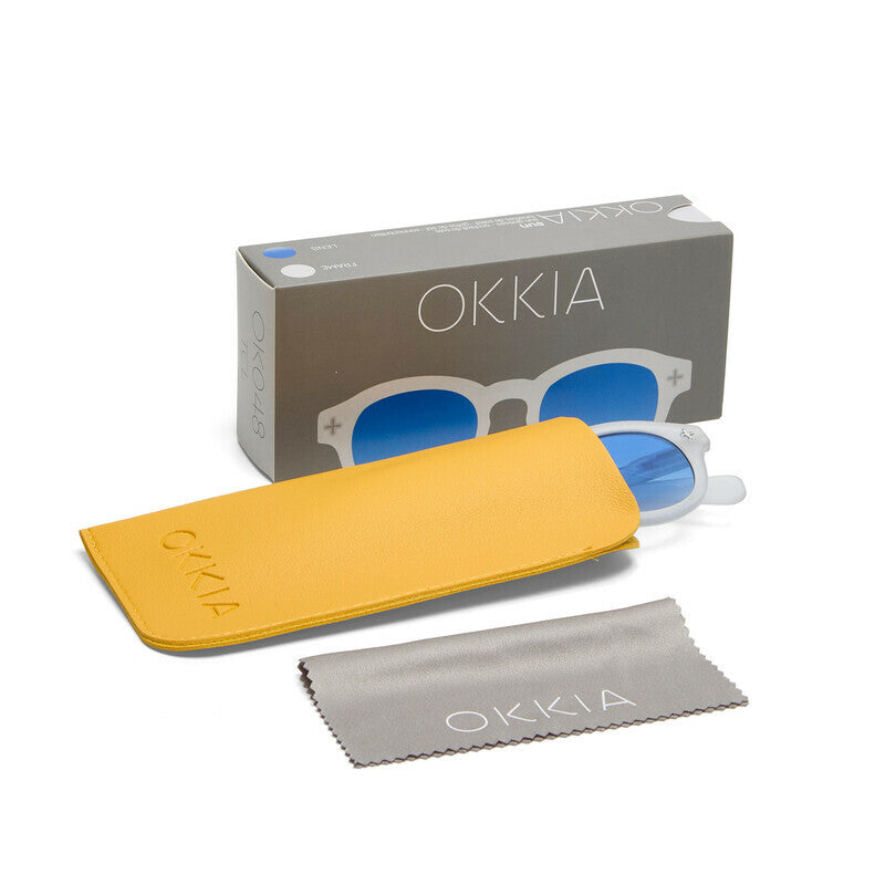 OKKIA Milano Occhiali da Sole Unisex con Lenti Sfumate e Protezione UV400