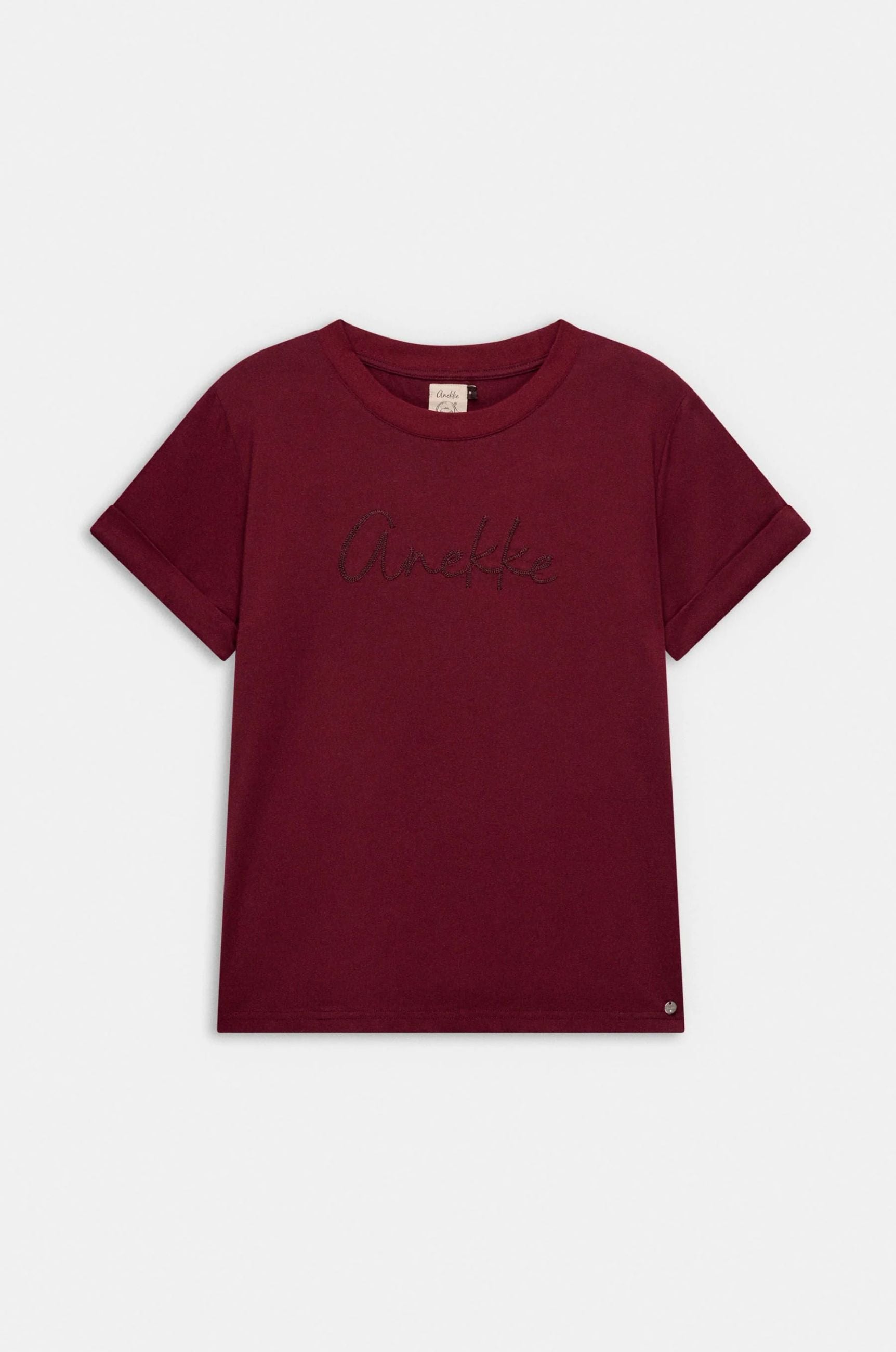 T-Shirt Donna Anekke con Logo Frontale e Maniche Corte