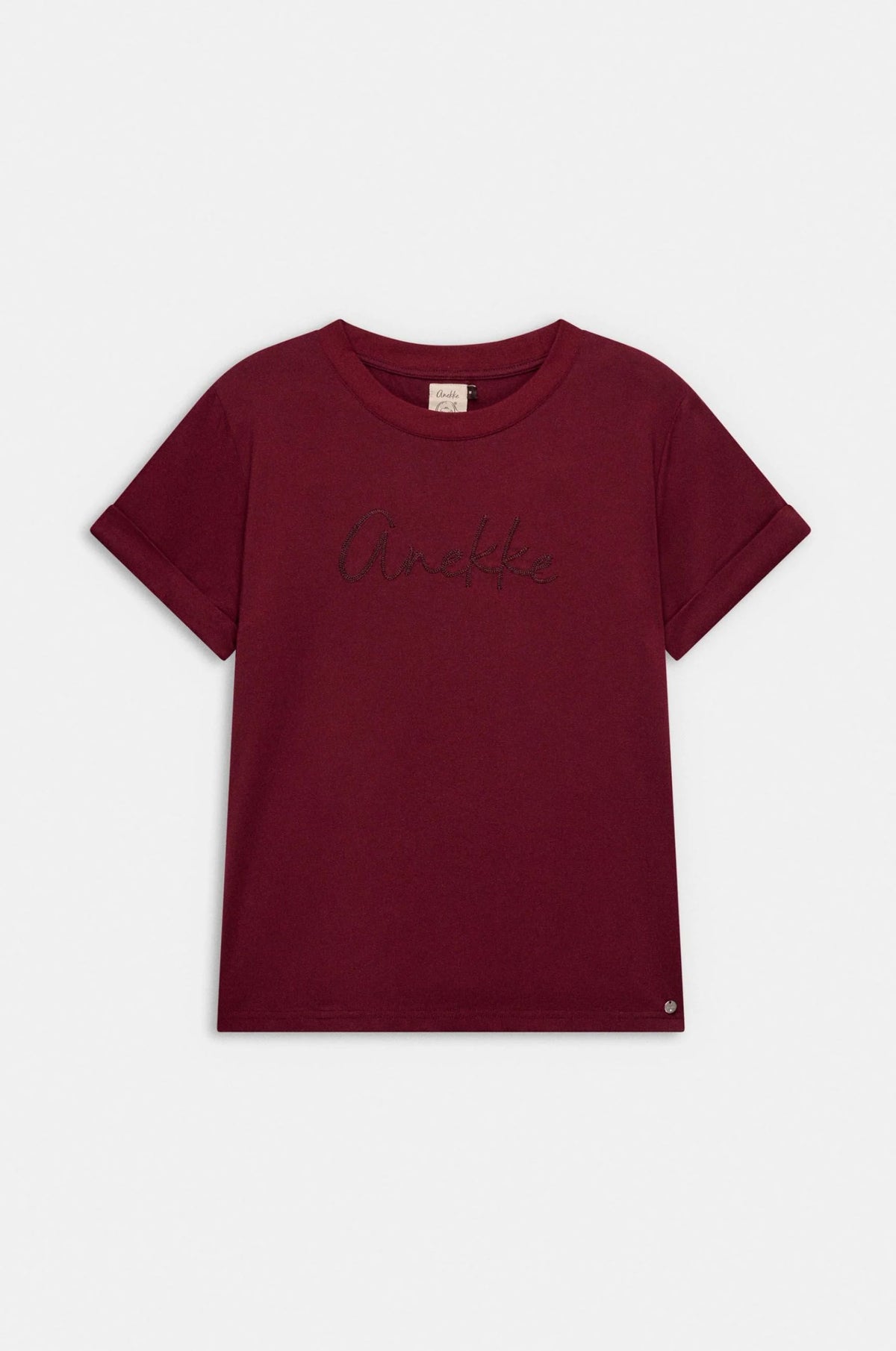 T-Shirt Donna Anekke con Logo Frontale e Maniche Corte