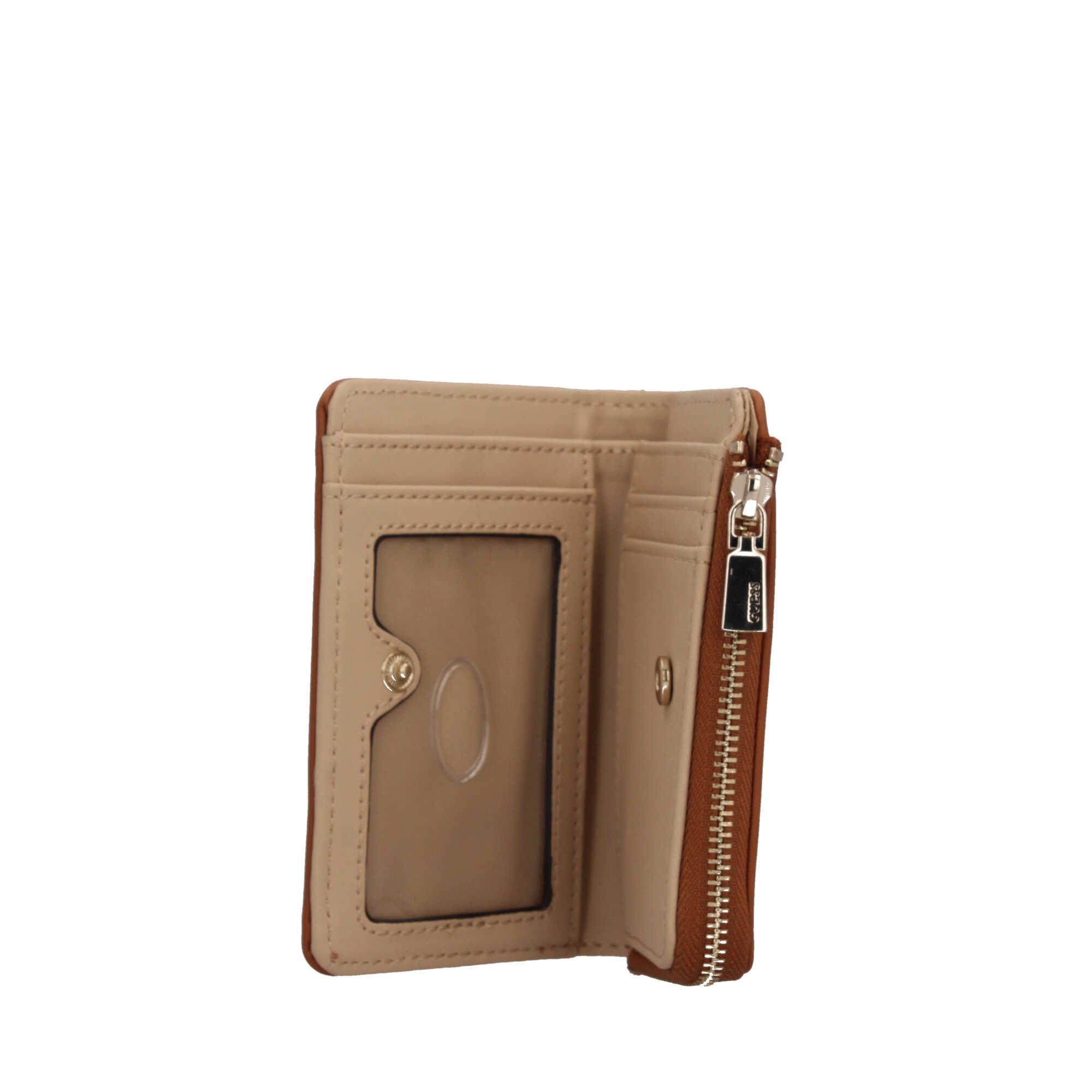Portafoglio guess con chiusura con bottoncino Marrone TU | Giò Fashion