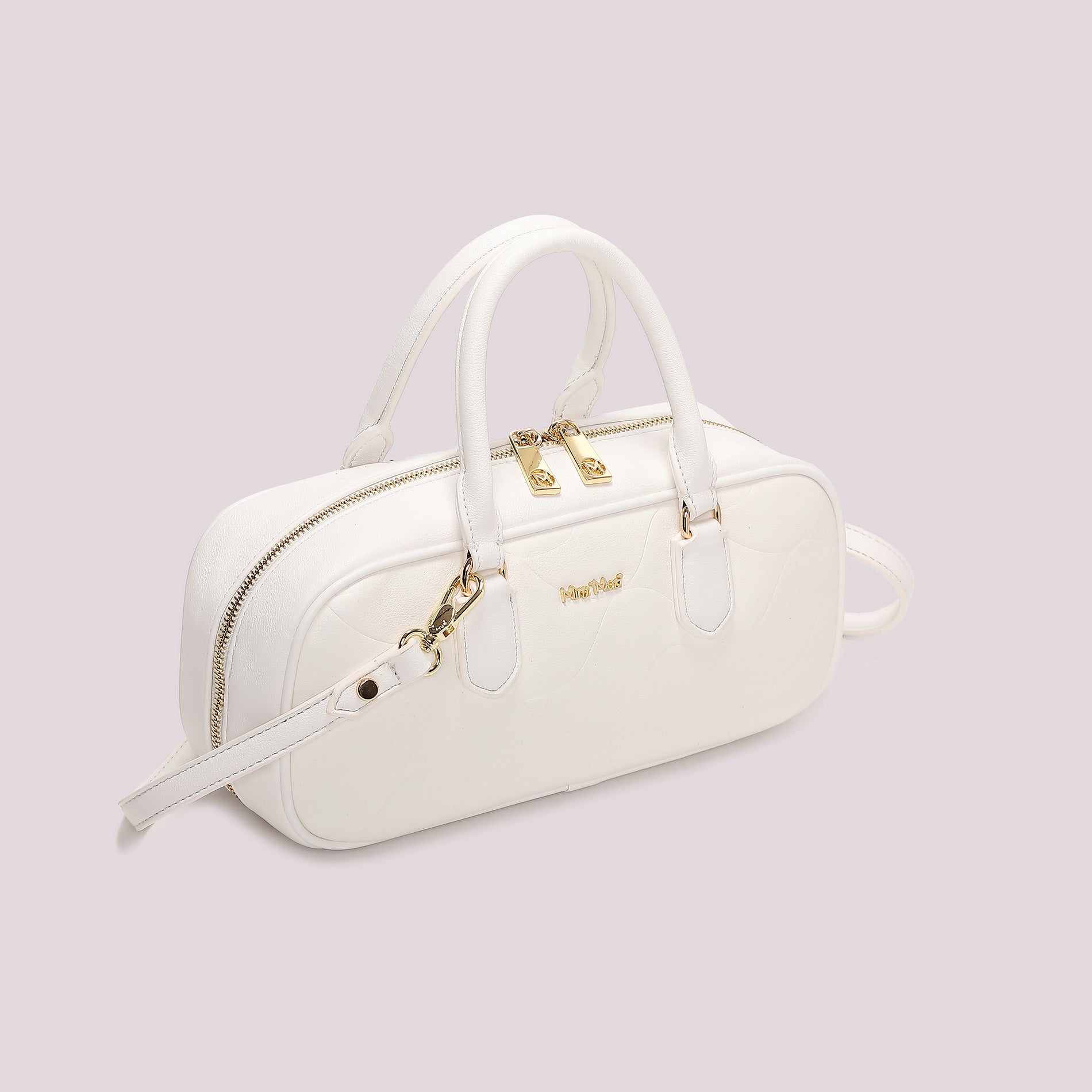 Borsa a mano donna Mimi Mua con tracolla e motivo trapuntato elegante Bianco TU | Giò Fashion