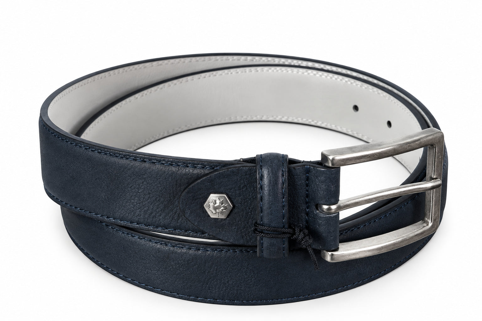 Cintura uomo Lumberjack in pelle con fibbia classica