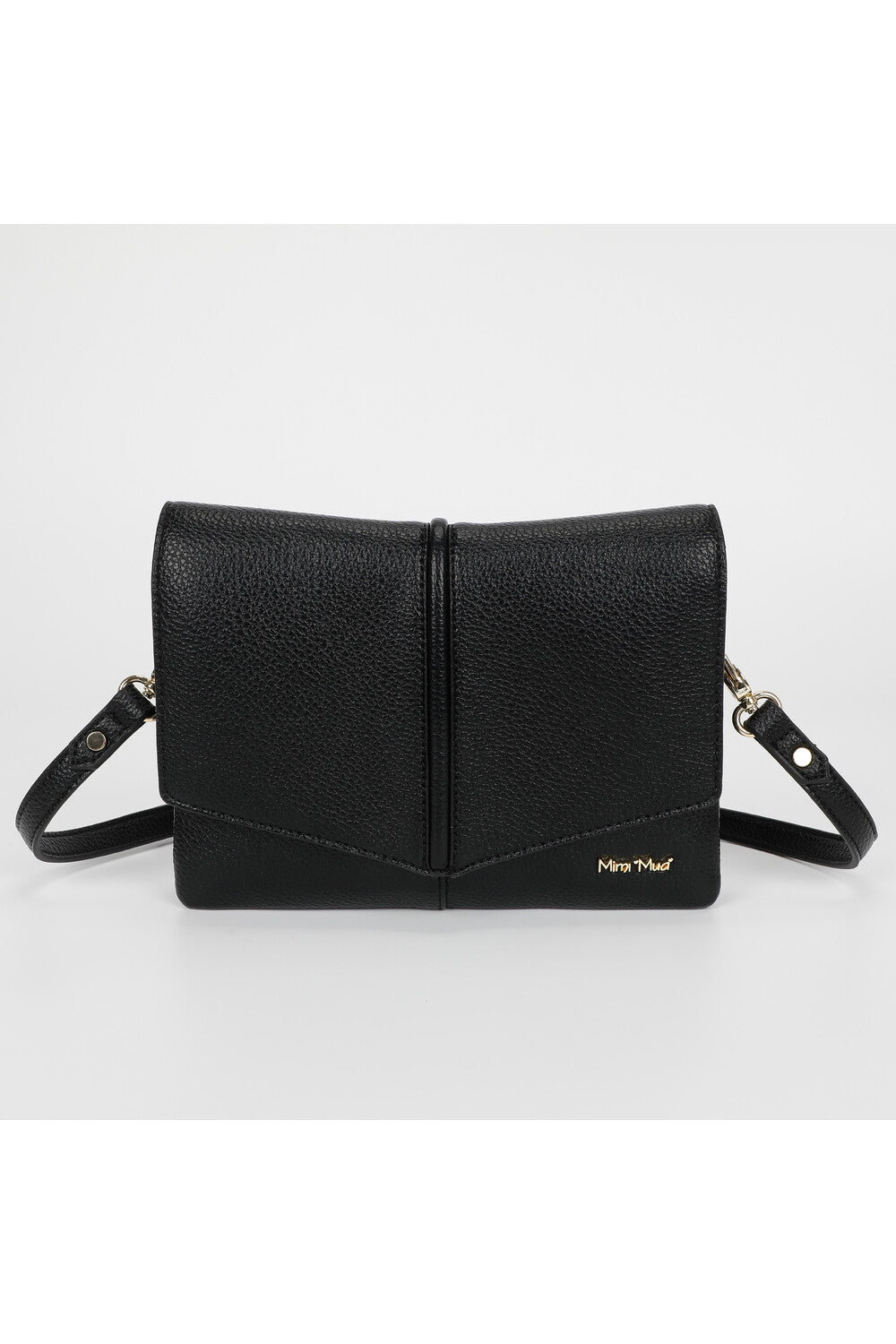 Mimi Mua borsa a tracolla compatta in ecopelle NERO TU | Giò Fashion